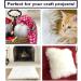 Bianna Creations Faux Fur Fabric - Ultra Soft Deluxe Plush Shaggy Squares for Crafting, Sewing, Props, Costumes, and Decoration - White 8x8 inches - Buy Online on GoSupps.com