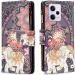 VQWQ Mobile Phone Case for Xiaomi Redmi Note 12 Pro & Poco X5 Pro - Durable Leather Flip Cover with Trapper Zipper & Elephant Design - Buy Online on GoSupps.com