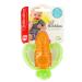 Infantino Lil' Nibble Carrot Teether - Soft Silicone for Teething Relief | Easy-to-Hold Handles | Sensory Exploration | 1 Count - Buy Online on GoSupps.com