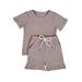 DreamBuy 20 Colours Ribbed Pyjama/Tracksuit/Loungewear Unisex Boys And Girls Pyjamas Baby Clothes Pyjamas For Women And Mens Pyjamas 6-12 Months Taupe