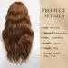 Haircube Dark Auburn Long Wavy Wig with Bangs for Women - Heat Resistant Synthetic Curly Hairpiece for Daily and Party Wear - Buy Online on GoSupps.com