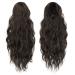 Shop Feshfen 45cm Ponytail Hair Extensions - Wavy Clip-In Braid for Women | Black Brown Synthetic Hair - Buy Online on GoSupps.com