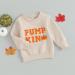 JCMoniDun Pumpkin Letter Print Toddler Halloween Sweatshirt - Beige, 2-3 Years - Buy Online on GoSupps.com