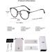SOJOS Retro Big Round Blue Light Computer Glasses TR90 Eyewear Frame Ashley SJ9001 with Grey Frame/Anti-Blue Light Lens Grey Tortoise - Buy Online on GoSupps.com