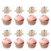 Funny Gemini Birthday Cupcake Toppers Set 8 Pcs Horoscope Themed of Gemini Cupcake Toppers Cute Gemini of 12th Zodiac Cupcake Toppers For Constellation Themed Birthday Party Decoration (khaki)