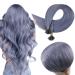 Runature bonding real hair Extensions light blue 45 cm remy keratin hair extension real hair u tip extensions real hair 25 strand 25g 18 inch #hellblau 45cm utip #light blue