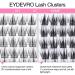 12mm C Curl Mink Individual Lashes - 60 Cluster Eyelash Extensions for Natural, Wispy Look | EYDEVRO - Buy Online on GoSupps.com