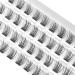CarLary DIY Eyelash Extensions - 40 Mini Cluster Lashes | Wispy Fluffy C Curl Pack 14mm - Buy Online on GoSupps.com