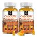 1200mg Calcium Gummies with Vitamin D3,K2,B12 & B6 - Plant Complex Calcium Magnesium Supplement with Glycinate,Potassium,Sea Moss,Ashwagandha Root for Bone & Teeth Strength, Muscle & Immune-2 Pack 60 Count (Pack of 2)
