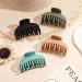DEEKA 4 PCS Double Row Teeth Hair Claw Clips 2.5 Inches - Matte Clips for Thin, Short Hair - Hair Accessories for Women and Girls, Pack of 4 (Black/Green/Khaki/Blue) - Buy Online on GoSupps.com