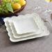 Fruit Tray Embossed Home Ceramic Square Plate Breakfast Dessert Plate Butterfly Plate Dish Afternoon Tea Fruit Plate Wedding Kitchenware - Buy Online on GoSupps.com