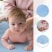 Blue Baby Changing Mat Terry Cover | 70x50 cm Nappy Changer with Raised Edges - Buy Online on GoSupps.com