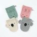 Blumie 2pcs Organic Cotton Bath Mitt Gloves for Babies & Kids with Animal Faces - Sage Green & Cloud Grey - Buy Online on GoSupps.com