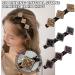 Sparkling Crystal Stone Braided Hair Clips Satin Hair Womens Fabric Double Bands Plait Hairstyle Hairpin C8P0 Bangs Hair Ties (Color : B Size : One-Size) One-size B - Buy Online on GoSupps.com
