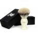 Ivory Colour Base/Handle Men's Shaving Brush. Comes with Four Different Type of Pure Badger Hair to Choose. Perfect and Easy to Maintain Hair. Comes in a Designer Box. (Sliver Tip Badger Hair)