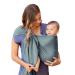 Moby Ring Sling Wrap Carrier | Hands-Free, Versatile Support Wrap for Mothers, Fathers, and Caregivers | Breathable, Baby Wrap Carrier for Newborns, Infants & Toddlers | Supports 8-33 lbs | Fern