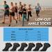 Stoeury Breathable Sneaker Socks for Men & Women - 6 Pairs of Short Sports Socks (43-46 & 37-42) - Anti-Welding Cotton Multicolored Running Socks - Buy Online on GoSupps.com