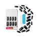 KISS Gel Fantasy Press On Nails - Black Long Square Shape 28 Nails + Glue Manicure Stick & Mini File - Shop Internationally - Buy Online on GoSupps.com