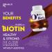 GLIMLACH Biotin 10000mcg Hair Growth Supplement for Men & Women 250 Veggie Tablets (Pack of 5 50 Tablets Each Jar) - Buy Online on GoSupps.com