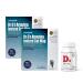 Dr. G's Amazing Ionized Cal Mag - Bone Health Calcium Magnesium Powder Supplement - 60 Sticks x 2 Packs + 1 Bottle of Vitamin D3
