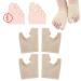 2 pairs toe separator elastic hallux valgus corrector bunion correction sleeve foot care toe overlapping correction bandage toe corrector wrap (s)