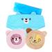 IceHOF cool pads children set with motifs - stir tape with Velcro fastener. Gentle fabric gel cooling battery cooling compresses cooling pack cooling pad - bruise swelling (bear & cats) headband + 2 round compr.