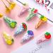 Sparkle Fruit Snap Hair Clips - 15 Piece Set | Quicksand Sequin Hairpins for Girls | Sweet Barrette Styling Accessories - Buy Online on GoSupps.com