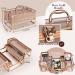 Frenessa Acrylic Makeup Organizer with 4 Trays - Portable Cosmetic Storage Case for Makeup Artists and Stylists - Rose Gold - Buy Online on GoSupps.com