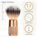 Bambaw Synthetic Shaving Brush Rose Gold - Vegan Brush for Razor Bumps, Ingrown Hair & Razor Burn Treatment - Buy Online on GoSupps.com