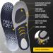 Men's Anti-Odor Orthotic Insoles for Flat Feet Pain - Shock Absorbing Shoe Inserts for All-Day Comfort - Size 8-12 - Buy Online on GoSupps.com