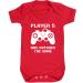 Hippowarehouse Player 5 has entered the game baby vest bodysuit (short sleeve) boys girls