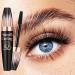 Shantou Ouhoe 2PC 5D Volumizing Mascara Mascara for Volume and Curls Bigger Eyes Stereoscopic Fibrous Eye Black Mascara Stays Unaltered and Does Not Smudge Suitable for All Types of Eyelashes - Buy Online on GoSupps.com