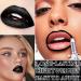 Black Lipstick & Lip Liner Set - Matte Waterproof Long-Lasting Lip Makeup for Halloween & Gothic Costumes | International Shipping - Buy Online on GoSupps.com
