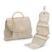 Chandelli Travel Toiletry Bag for Women for Travel Size Toiletries, Perfect Gifts for Mom, Coolest Gifts for Women Who Have Everything, Great Hanging Makeup & Cosmetic Bag Too (Cream, Medium) Cream Medium
