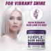Purple Hair Mask for Blonde Hair - Eliminate Yellow/Copper Tones - Color-Safe Treatment with Keratin & Argan Oil - Buy Online on GoSupps.com