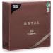 Papstar 10821 50 napkins "Royal Collection" 1/4 fold 40 x 40 cm brown 40 x 40 centimeters Brown