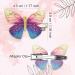 Mesmeriser Realistic Butterfly Clips Pack of 10 5 Assorted Matte Coloured Hair Clips for Girls Cute Duckbill Slides in Box Packaging for Easy Storage - Buy Online on GoSupps.com