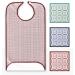 Castejo Esslatz feeder bibs for adults impermissible fluid with and without optional crumbs Velcro snap knob or for pulling red with Velcro