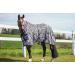 Marengos Zebra Fly Outdoor Ceiling | Insect Protection Horse Blanket with Saddle Cutout & Neck | Fine-Meshed | Black & White | 155 cm - Buy Online on GoSupps.com