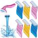 Honoson 30 pieces bikini razor razor razor bikini line trimmer t-type personal ladies bikini razor small armpit trimmer (light blue light yellow light pink rose blue deep pink)