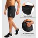 G Gradual Men's Quick Dry Running Shorts with Zipper Pockets - Black, Size Medium - Buy Online on GoSupps.com