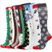 Buy Mynh Christmas Socks - Unisex Overknee Stockings | Warm Sports & Hiking Socks | Perfect Christmas Gift! - Buy Online on GoSupps.com