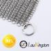 LauKingdom Stainless Steel Cast Iron Cleaner 316L - 8x6 inch Square Scrubber for Pan, Anti-Rust & Hygienic - Buy Online on GoSupps.com