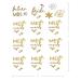 Bride to Be Gold Metallic Temporary Tattoos - 100+ Designs for Bachelorette Party - Buy Online on GoSupps.com
