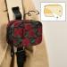 Pfrewn Retro Red Rose Pill Organizer Case | Travel 7-Day Weekly Vitamin & Medicine Holder for Men & Women - Buy Online on GoSupps.com