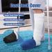 4 Pack Nonslip Cast Toe Covers and Socks - Toe Cover Protector for Ankle, Leg, and Foot Cast - Keep Warm (Dark Blue Black) - Buy Online on GoSupps.com