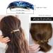 HYFEEL Large French Barrettes for Women - Classic Tortoise Shell Hair Clips 3 Pack - Buy Online on GoSupps.com