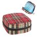Anna Cowper Christmas Red Beige Plaid Sanitary Napkin Storage Bag Feminine Menstrual Cup Pouches Nursing Pad Holder Tampon Bags Portable Period Bag for Women Teen Girls 1Pcs Multi-colored 8