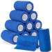Yoniya 12 Rolls Self -adhesive Association Bandage self -adhering adhesive bandage (10cm x 4.5m) Elastic bandage association material for horses dogs & humans blue