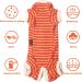 Shop XL Orange & White Striped Dog Shirts - Soft Breathable T-Shirts for Small to Large Dogs | Kickred - Buy Online on GoSupps.com